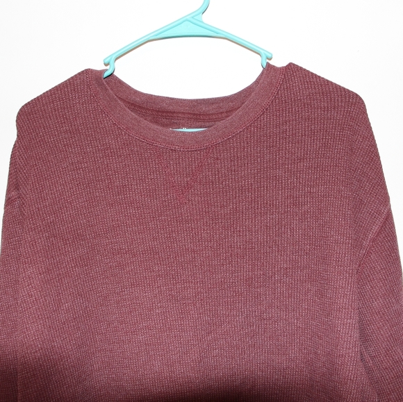 Mens St. Johns Bay Red Long Sleeve Thermal - Picture 3 of 5